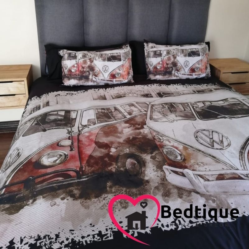 Vintage vibes Kombi VW Bus Duvet Cover Set