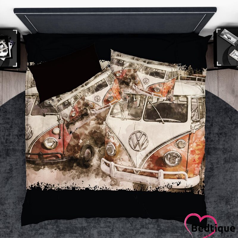 Vintage vibes Kombi VW Bus Duvet Cover Set