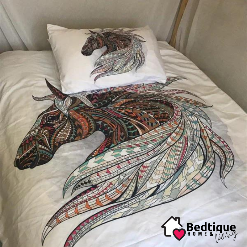 Ethnic Horse Duvet Cover Set