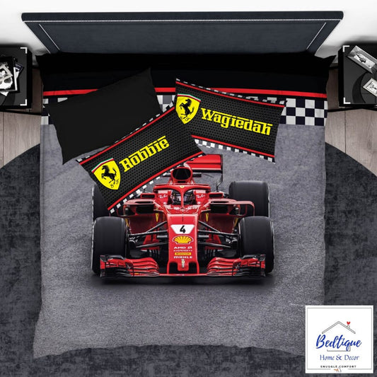 Formula 1 Car Duvet Cover Set