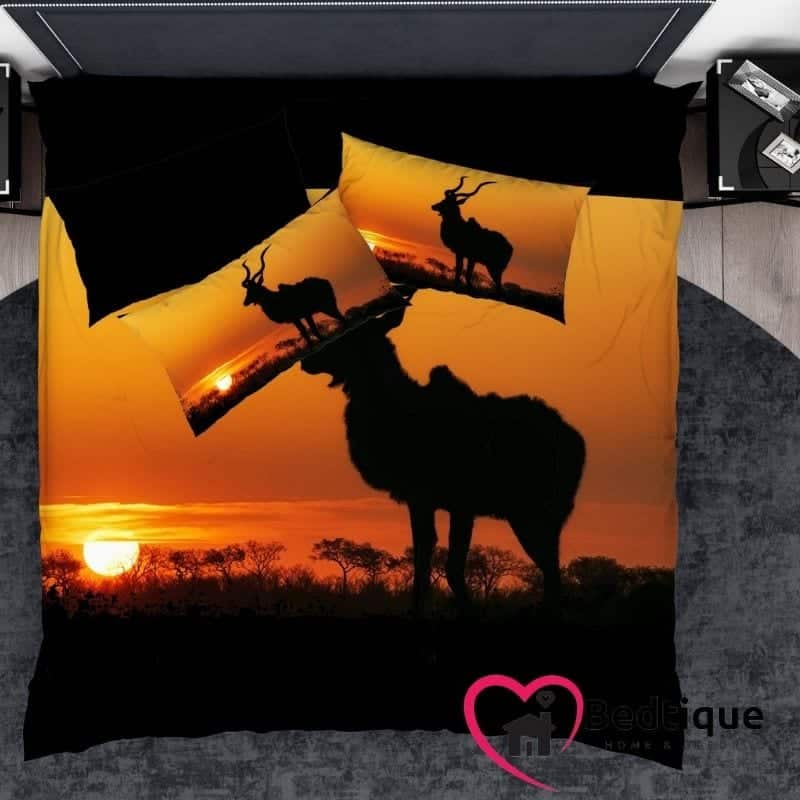 Kudu & Sunset Duvet Cover set