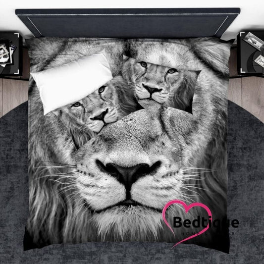 Lion Head Duvet Cover Set