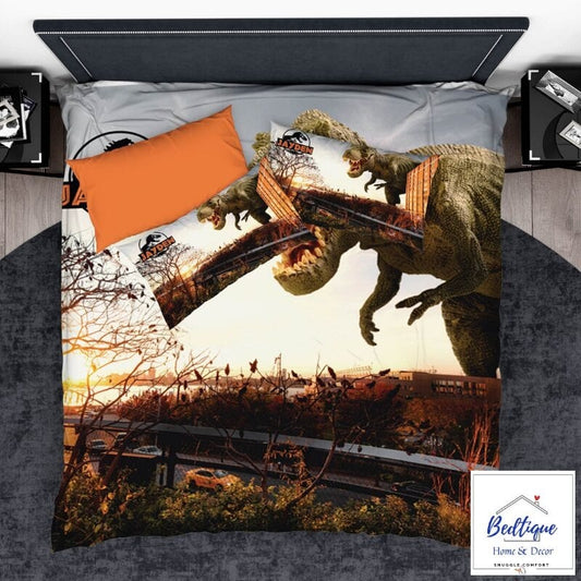 T-Rex Dinosaur Duvet Cover Set