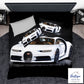 White Bugatti Duvet Cover Set