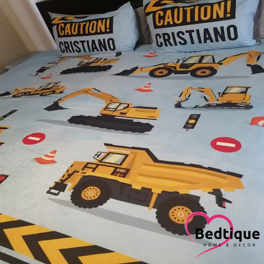Digger and Dozers Duvet Cover Set