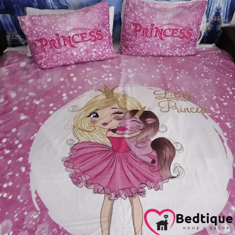 Princess Pink Duvet Cover set